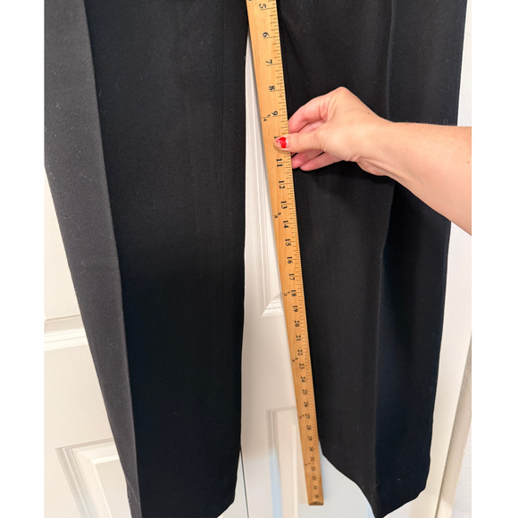 Nili Lotan 6 Arielle 100% Wool Dress Pants $595 Straight Leg Mid Rise Suit Black - Picture 10 of 13